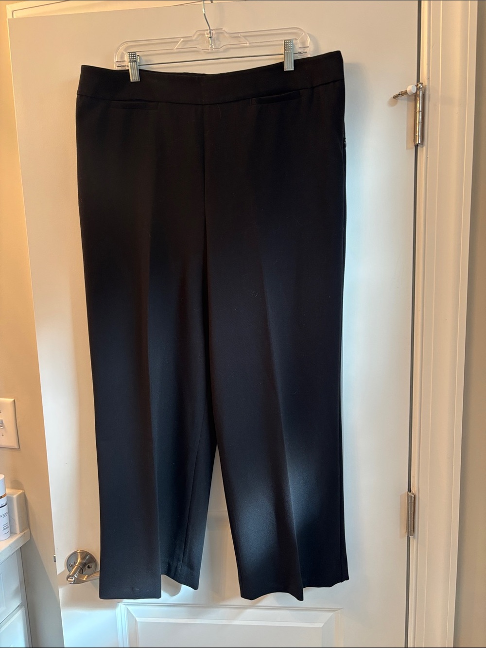 Talbots Black Wide-Leg Dress Pants